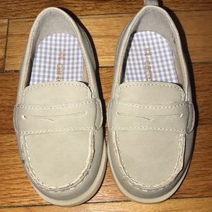 Toddler boy oxford loafers in light tan size 5